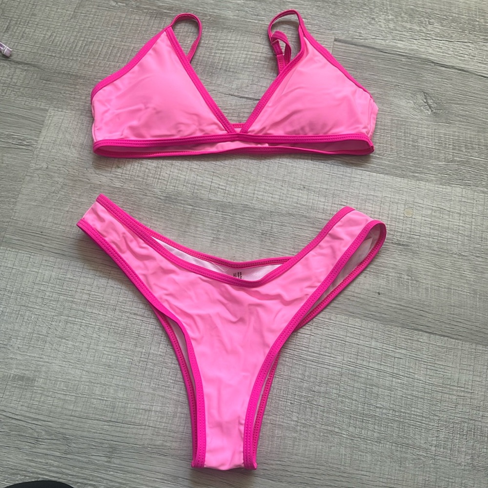 Medium pink SHEIN bikini